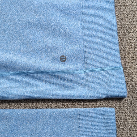 Lululemon Pulse Full Zip Performance Jacket Sz Large in 'Heathered Riviera' Blue - Picture 11 of 14